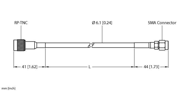 TN-UHF-CBL-HF240-RPTNC-2-SMA