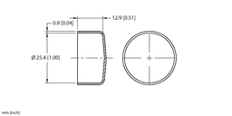 Thumbnail for DUST CAP RKM (50/PACKAGE)