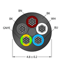 CABLE(4+1)X0.34-XX-PUR-BK-100M/TXL