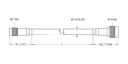 T-UHF-CBL-RG213-RPTNC-4-N-M