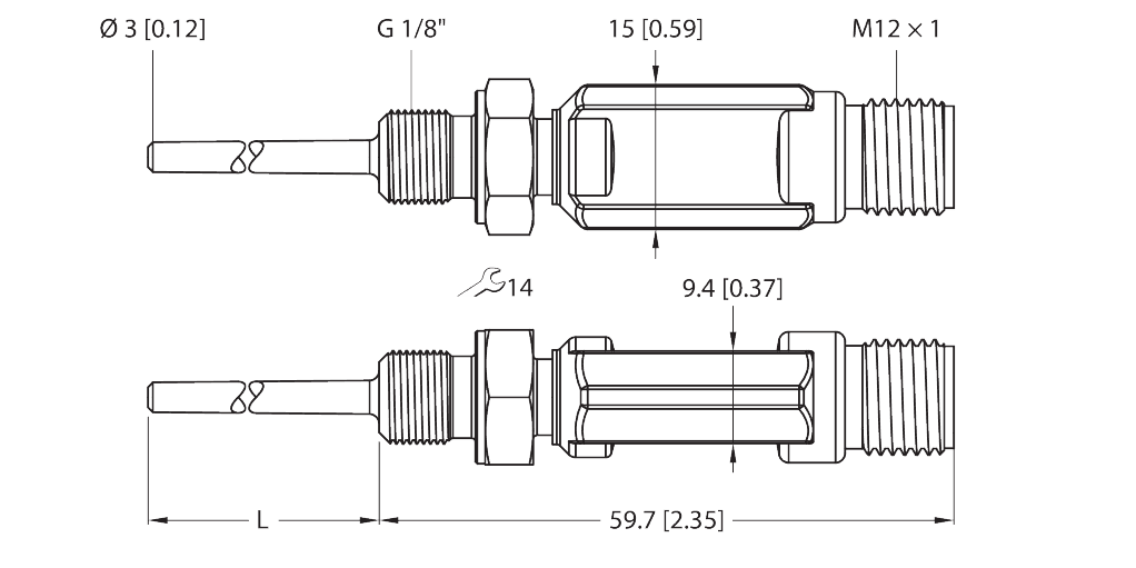 TTM100C-103A-G1/8-LI6-H1140-L013